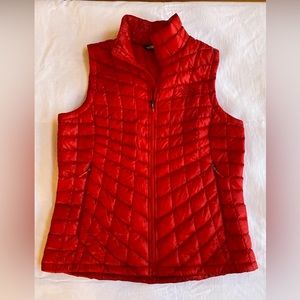 Red North Face Vest